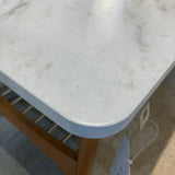 Walker Edison MCM Faux Marble Top COFFEE/COCKTAIL TABLE 44w22d18h