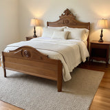 Walnut Victorian Full Bed BEDS 54w78d58h