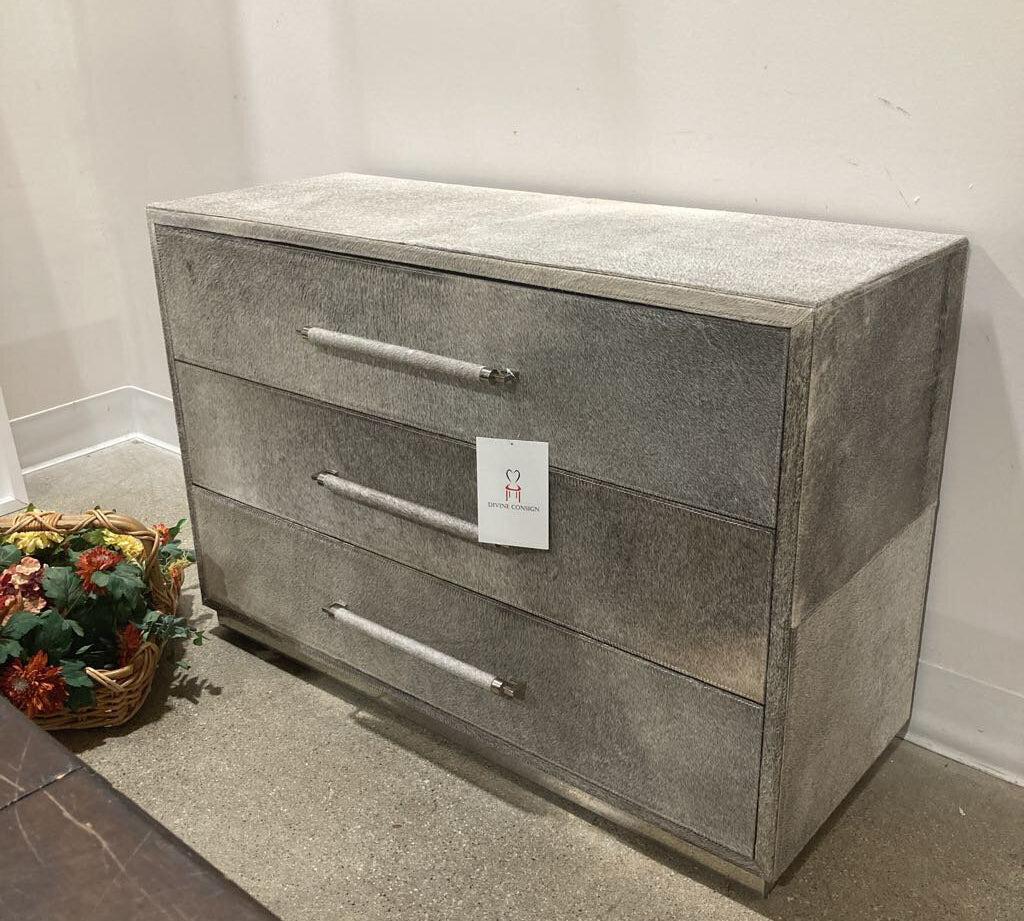 Bernhardt Design Parkin Hair-On-Hide 3-Drawer DRESSERS/CHESTS 48w19.5d32h