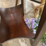 Wood Pullout Tray w/ Medallion Inlay SIDE TABLE Plantation Cherry 12Wx18Dx24H