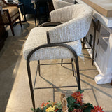 TOV Furniture Tatum Boucle Counter BAR/COUNTER STOOL Cream 21.5w21.5d35h