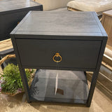 Lark 1-Drawer NIGHTSTAND Navy/Gold 21w17d26.5h
