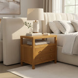 Celine 2-Drawer NIGHTSTAND Honey/Gold 28w17d27h