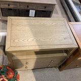 Celine 2-Drawer NIGHTSTAND Taupe/Gold 28w17d27h
