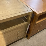 Celine 2-Drawer NIGHTSTAND Taupe/Gold 28w17d27h