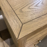 Celine 2-Drawer NIGHTSTAND Taupe/Gold 28w17d27h