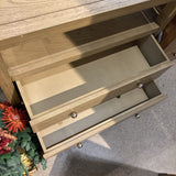 Celine 2-Drawer NIGHTSTAND Taupe/Gold 28w17d27h