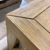 Celine 2-Drawer NIGHTSTAND Taupe/Gold 28w17d27h