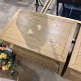 Celine 2-Drawer NIGHTSTAND Taupe/Gold 28w17d27h