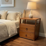 Lark 2-Drawer NIGHTSTAND Walnut 21w17d26h