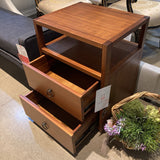 Lark 2-Drawer NIGHTSTAND Walnut 21w17d26h