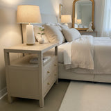 Celine 2-Drawer NIGHTSTAND Light Ash/Gold 28w17d27h