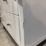 Celine 3-Drawer DRESSERS/CHESTS White/Gold 34w18d33h