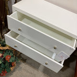 Celine 3-Drawer DRESSERS/CHESTS White/Gold 34w18d33h