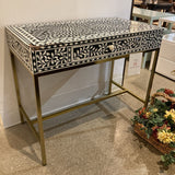 Perilla Bone Inlay 1-Drawer DESKS 36w19d30h