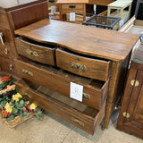 Antique Oak Mobile 4-Drawer DRESSERS/CHESTS 39.5w18.5d32.5h