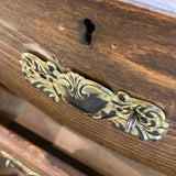 Antique Oak Mobile 4-Drawer DRESSERS/CHESTS 39.5w18.5d32.5h
