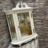Masterpiece Collection Wall Curio CABINET White 20w6d26h