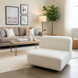 CB2 Terrain Boucle CHAIR Off White 37Wx37Dx28H