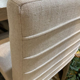 Universal Furniture Modern Carter Linen w/ Ribbed Backing DINING CHAIRS Gray 20Wx25Dx34H