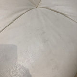 Roche Bobois Sleek Modern Leather 3pc SECTIONAL Off White 173Wx40Dx26H