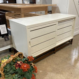 Crate & Barrel Clapboard Media Sliding Front Drawers MEDIA CONSOLE 48Wx20Dx26H