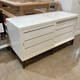 Crate & Barrel Clapboard Media Sliding Front Drawers MEDIA CONSOLE 48Wx20Dx26H
