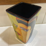Naylor Henriksen Ceramic Hand Painted Vase GIFT 6.5Wx13H