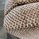 Textured Chenille Manual Recliner LOVE SEAT Tan 56Wx38Dx40H