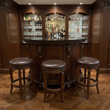 Coaster Cherry Bar w/ Black Granite Top FURNITURE 59w24d42h