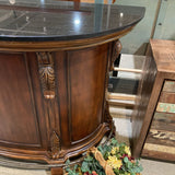 Coaster Cherry Bar w/ Black Granite Top FURNITURE 59w24d42h