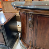 Coaster Cherry Bar w/ Black Granite Top FURNITURE 59w24d42h