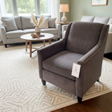 Upholstered Accent Armchair w/ Nailhead Trim CHAIR Gray 30w34d35h