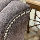 Upholstered Accent Armchair w/ Nailhead Trim CHAIR Gray 30w34d35h