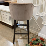 Classic Concepts Inc. Upholstered Velvet Bar Height BAR/COUNTER STOOL Pink 20w17d39h