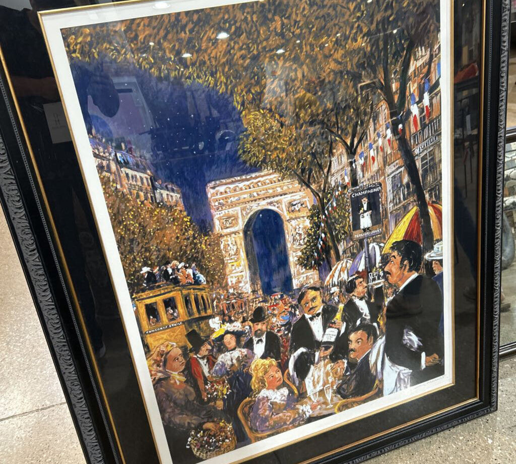 Framed Champs Elysees ART WORK 41x51