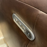 Leather Power Recliner w/ USB Port RECLINERS Brown 36w33d41h