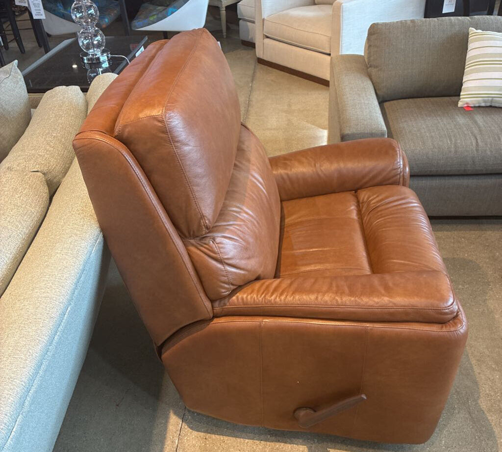 Walter E. Smithe Leather Manual Rocker/Recliner RECLINERS 37w34d40h