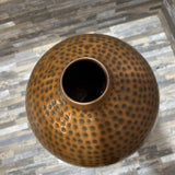 Hammered Metal Vase GIFT 8d12h