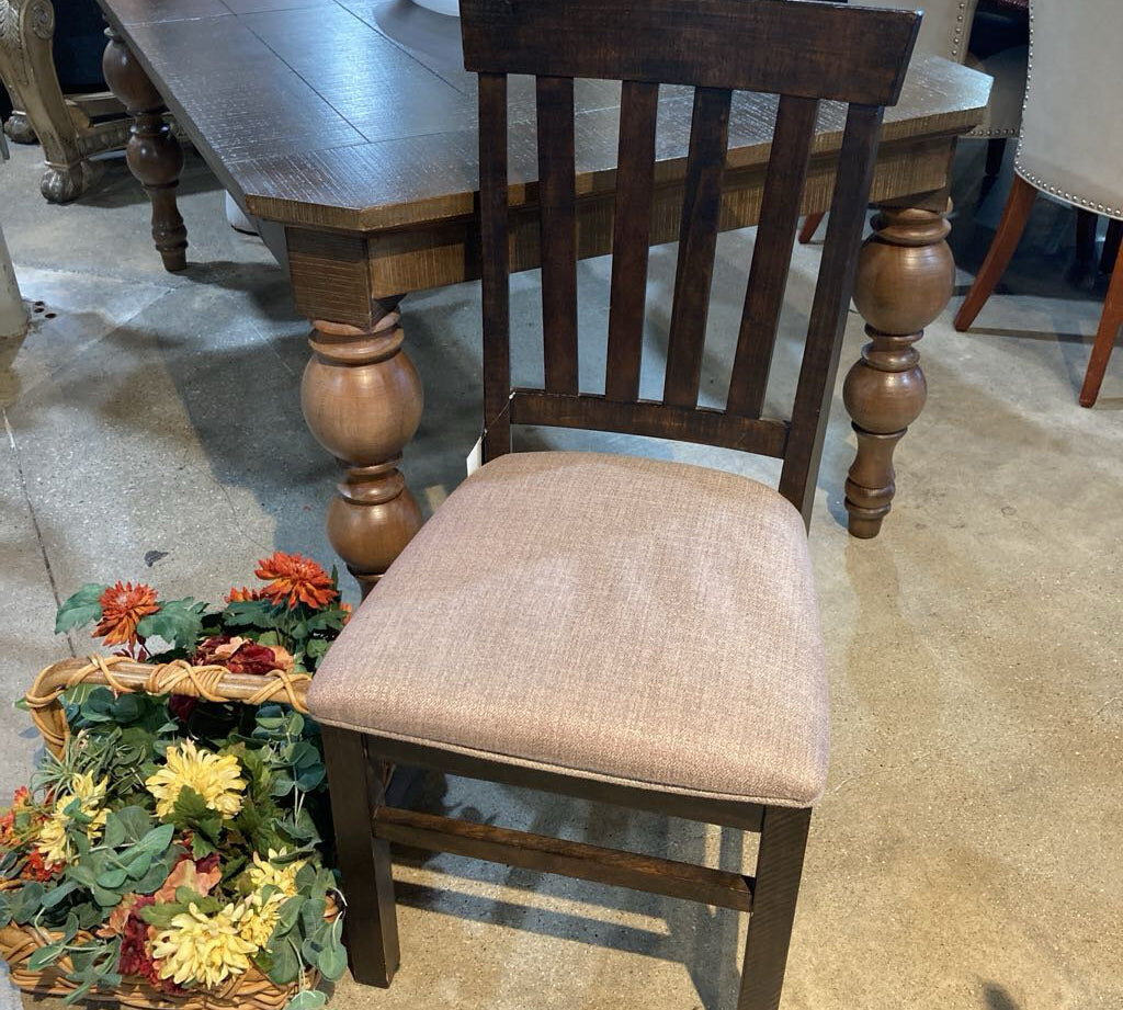 Wood Slat Back Side Chair DINING CHAIRS 19w19d39h