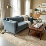 Robin Bruce Madeline Down Filled SOFA Blue 90Wx40Dx32H