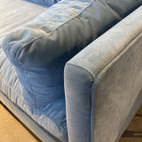 Robin Bruce Madeline Down Filled SOFA Blue 90Wx40Dx32H