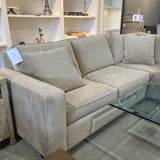 Younger Furniture L-Shaped Chenille SECTIONAL Almond 109Wx109x38Dx32H