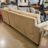 Younger Furniture L-Shaped Chenille SECTIONAL Almond 109Wx109x38Dx32H