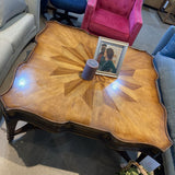 Wood French Baroque Style Marquestry COFFEE/COCKTAIL TABLE 48Wx21H