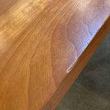 A. Sibau MCM Solid Wood Top w/ Industrial Legs DINING TABLE 78w42d29h