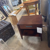 Cherry Wood 1-Drawer NIGHTSTAND 21.5w17d21h