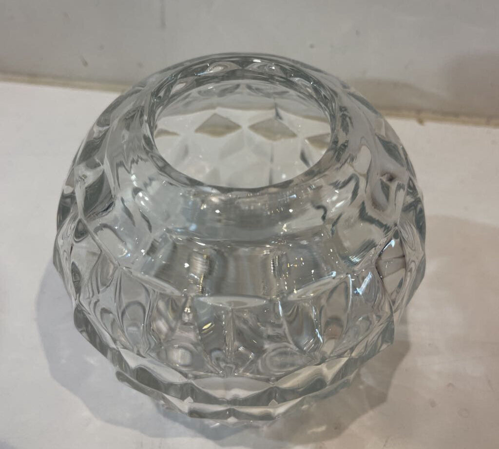Glass Rosebowl Vase ACCESSORIES 5Wx5H