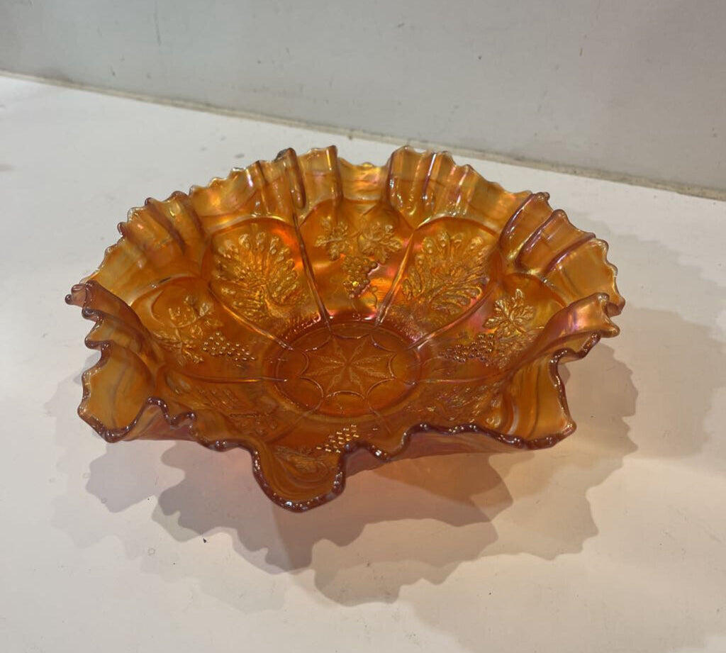 Vintage Fenton Carnival Glass Bowl ACCESSORIES 9d3h