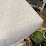 X-Cross Talc Linen BENCH 21w18d19h